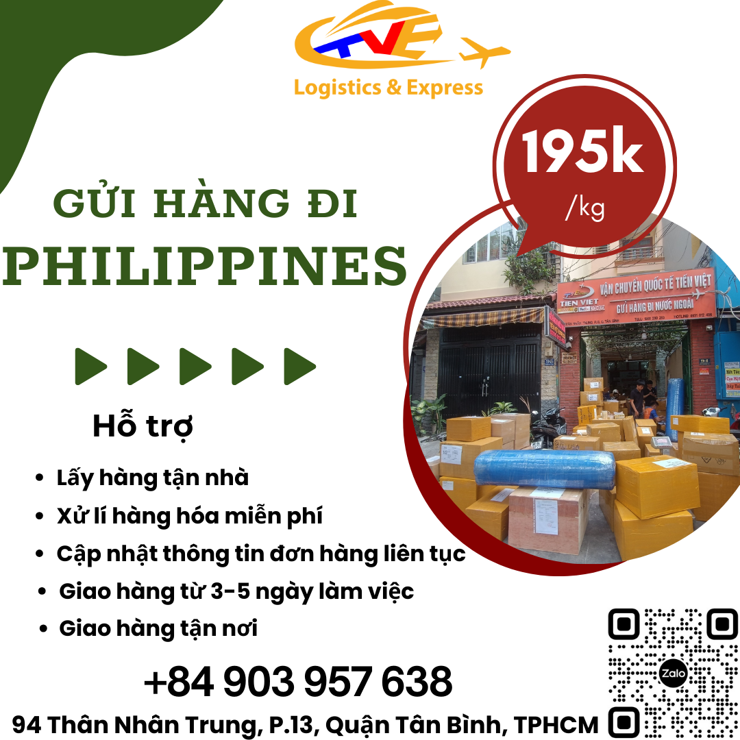 Gửi hàng đi Philippines - Tiến Việt Express